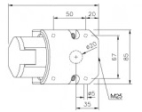 CEE 32A wand contactdoos 5P 380V - 400V