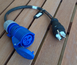 CEE 16A Zuid Europees verloop adapter 230V