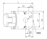 CEE 16A wanddoos 230V 3-polig