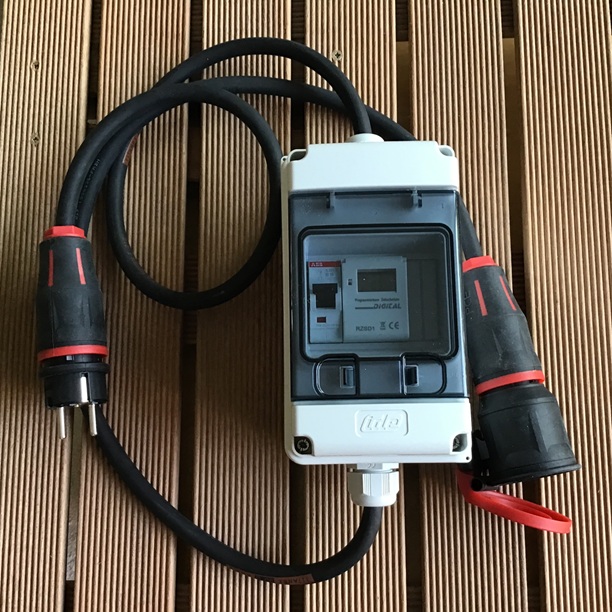 digitale timer unit incl. weekprogramma + beveiliging 230V AC IP54