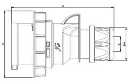 CEE 16A stekker 380V - 400V IP67