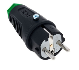 PCE Taurus2 rubber stekker groen 230V