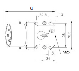 CEE 16A wand stekkerdoos 5-polig 380V - 400V