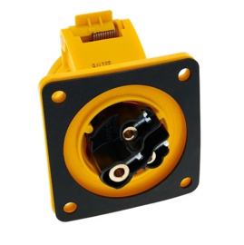 PCE CEE 16A wanddoos geel 110V AC