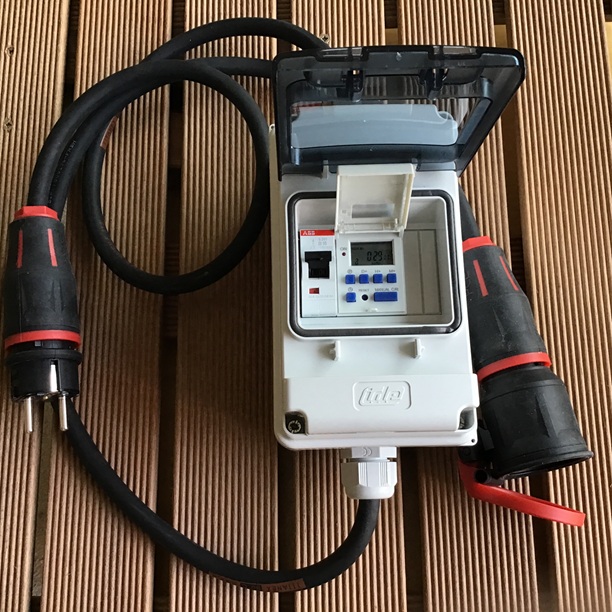 digitale timer unit incl. weekprogramma + beveiliging 230V AC IP54