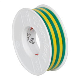 pvc isolatie tape geel - groen 10 meter