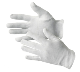 Katoenen handschoenen wit