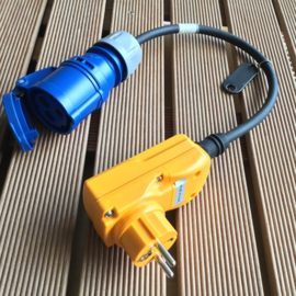 mobiele aardlekschakelaar 30mA CEE 16A aansluiting 230V