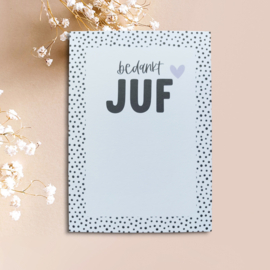 DIY Kaart Bedankt Juf ♥