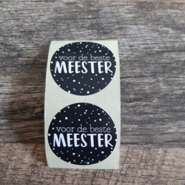 Sticker Voor de beste Meester