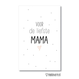 Kadokaartje Voor de Liefste Mama