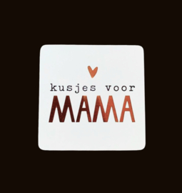 Sticker ♥ Kusjes voor Mama