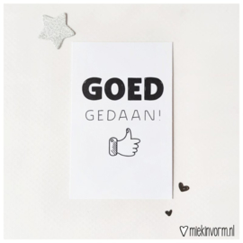 Kadokaartje Goed Gedaan!