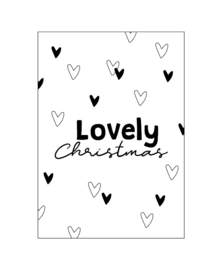 5x Kerstkaart Lovely Christmas