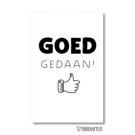 Kadokaartje Goed Gedaan!