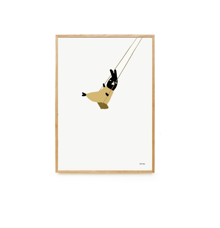 TED AND TONE SWING POSTER 50 X 70 CM