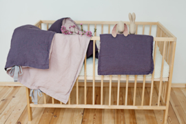 La Petite Alice - Handmade Linen Bedding Set Purple/Pink