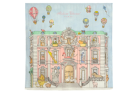 Atelier Choux - Large Swaddle Print: Monceau Mansion