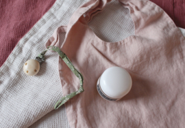 La Petite Alice - Handmade Linen Snuggle Blanket Pink/Ivory