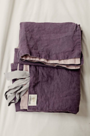 La Petite Alice - Handmade Linen Bedding Set Purple/Pink