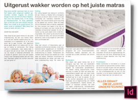 uitgerust wakker worden op het juiste matras