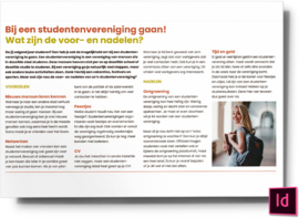 bij een studentenvereniging gaan