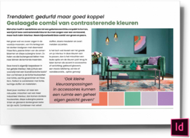 Geslaagde combi van contrasterende kleuren