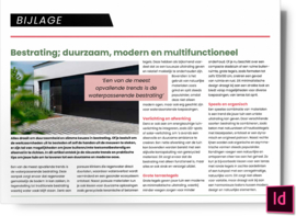 Bestrating duurzaam modern en multifunctioneel