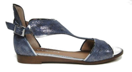 Bleu suede sandaal