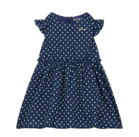 Blauw dots jurkje GUESS