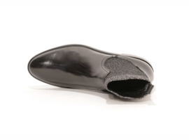 Zwart leren chelsea boot