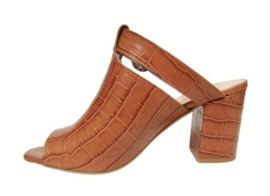 Cognac coco slipper