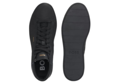 Zwart nubuck sneaker hightop BOSS