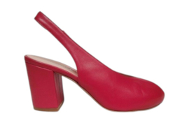 Rood leren peep toe
