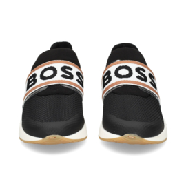 Zwart instap sneaker BOSS