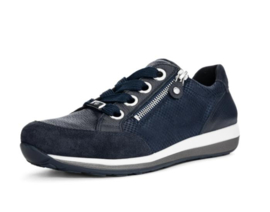 Donkerblauw rits sneaker