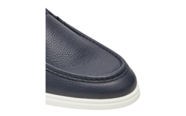 Blauw midcut mocassin BOSS