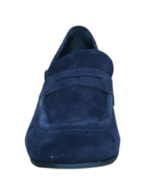 Blauw suède trotteur