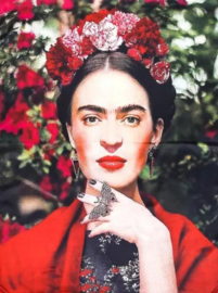 Sjaal "Frida Kahlo roses are red"