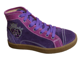 lila suede basket
