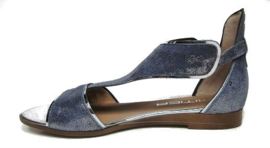 Bleu suede sandaal