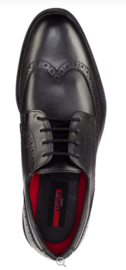 Zwart brogues veterschoen