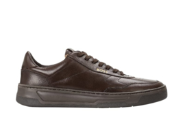 Bruin leren sneaker BOSS