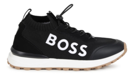 Zwart instap sneaker BOSS
