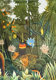 Sjaal "Frida Kahlo in natuur"