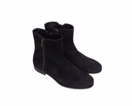 Blauw suède rits laarsje