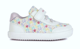 Wit "love" sneaker