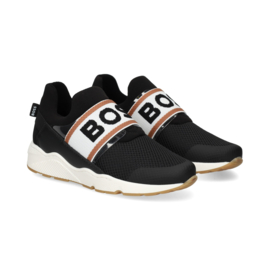 Zwart instap sneaker BOSS