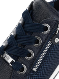 Donkerblauw rits sneaker