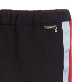 Zwart pantalon met zijbies